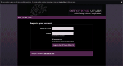 Desktop Screenshot of my.outoftownaffairs.co.za
